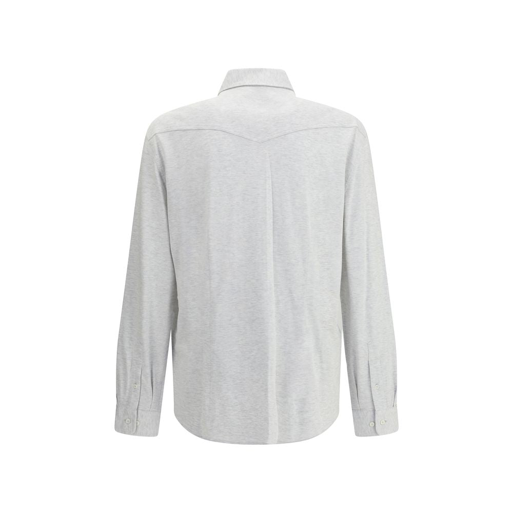 Brunello Cucinelli Gray Cotton Shirt | Regal Royce