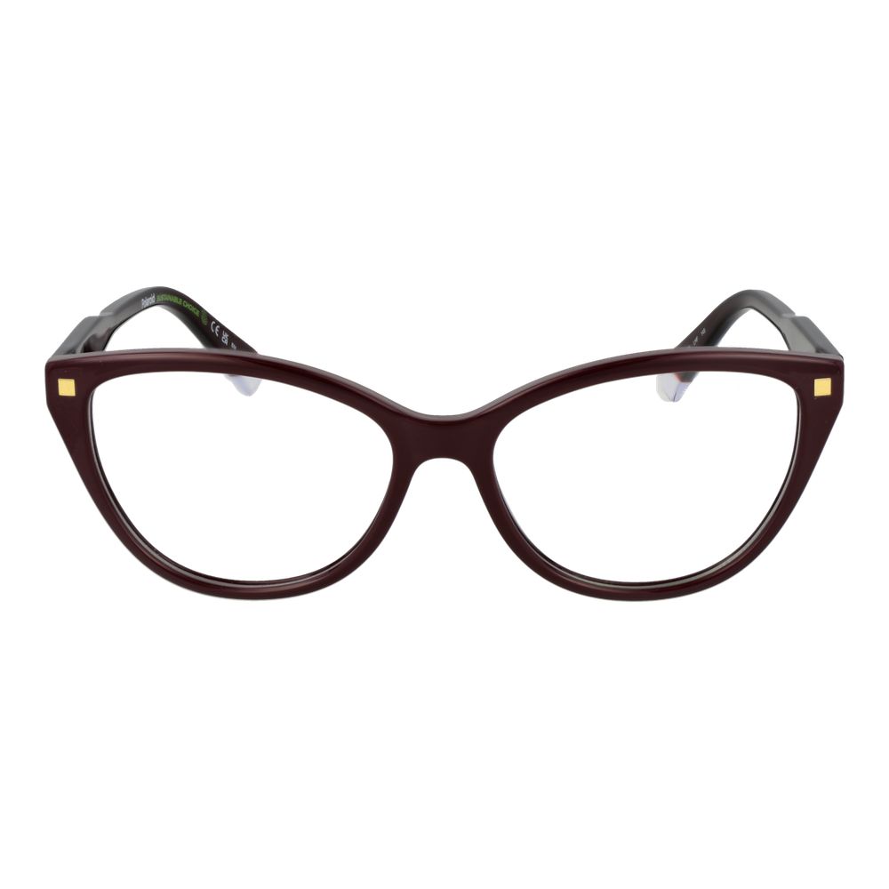 Polaroid Burgundy Plastic Glasses (Frames) | Regal Royce