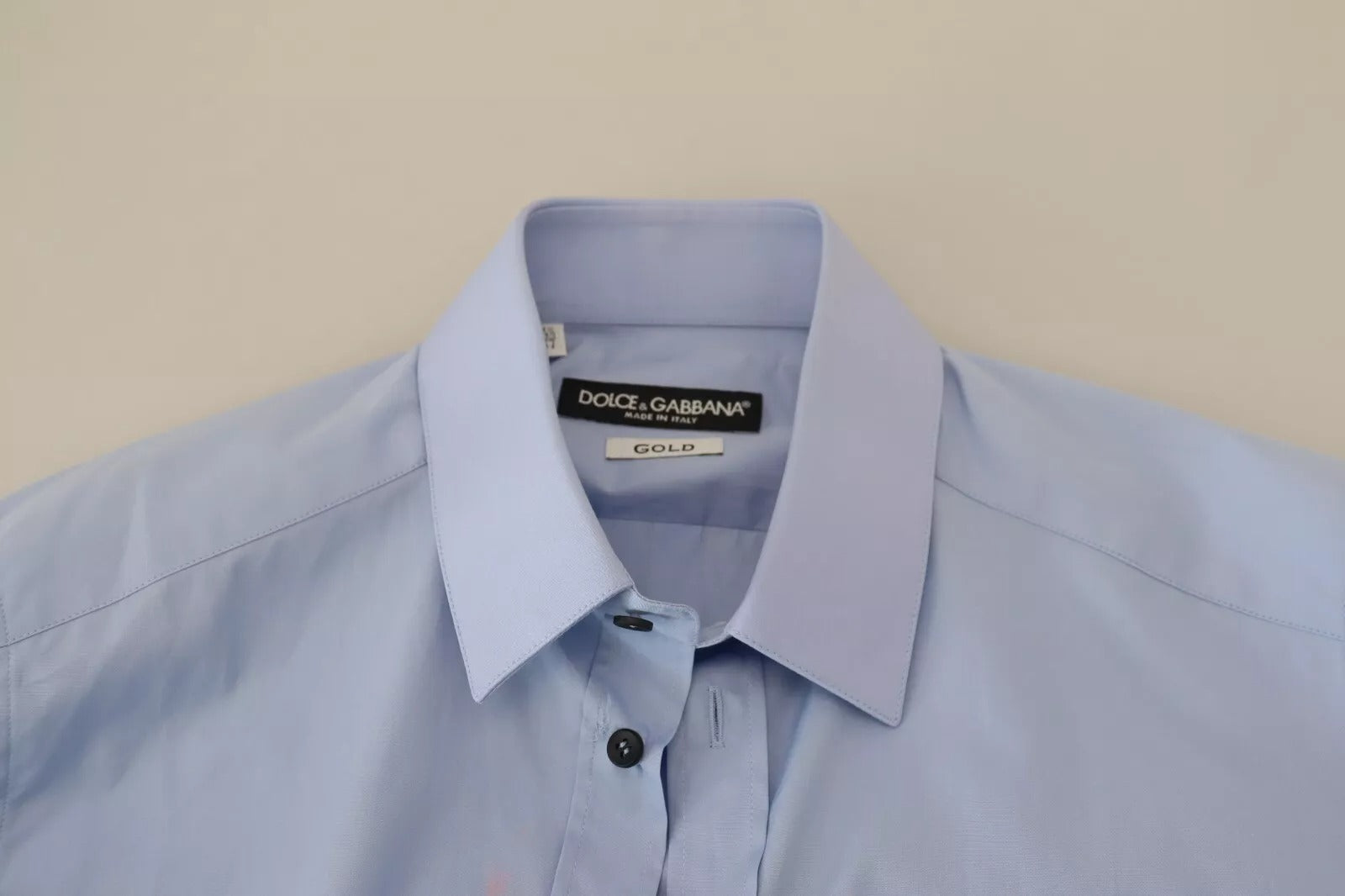 Dolce & Gabbana Light Blue Cotton Slim Fit Dress Shirt | Regal Royce
