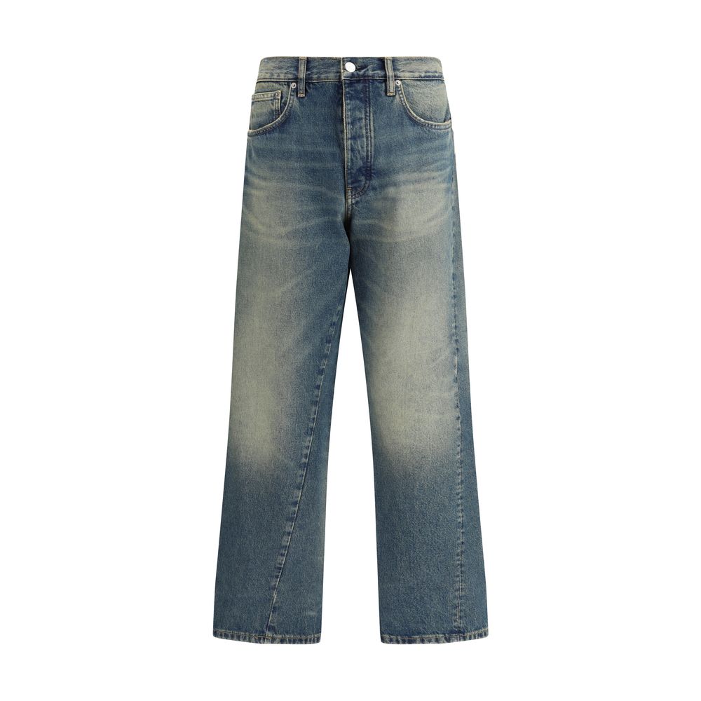 Sunflower Blue Cotton Jeans Denim | Regal Royce