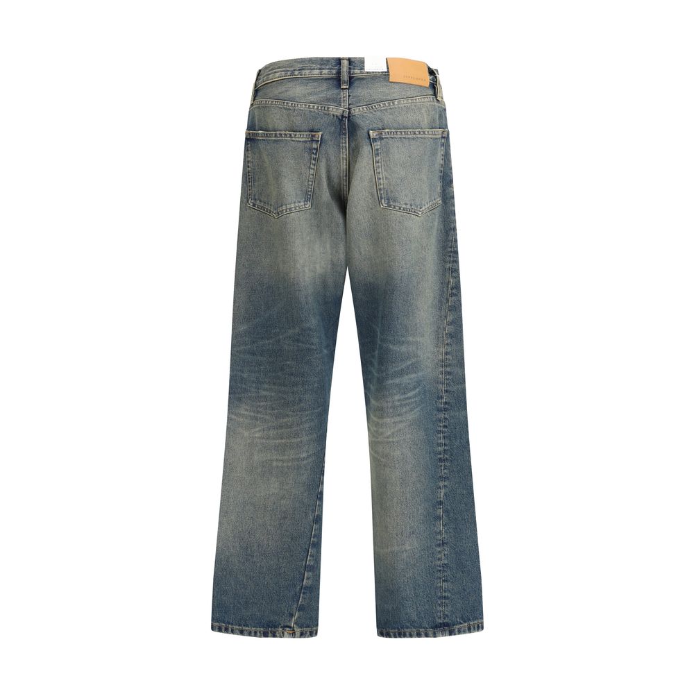 Sunflower Blue Cotton Jeans Denim | Regal Royce