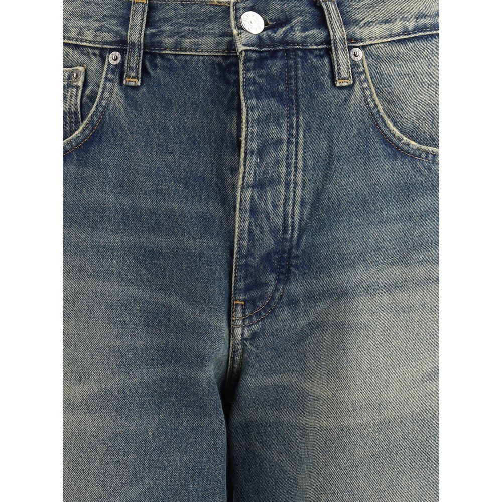 Sunflower Blue Cotton Jeans Denim | Regal Royce