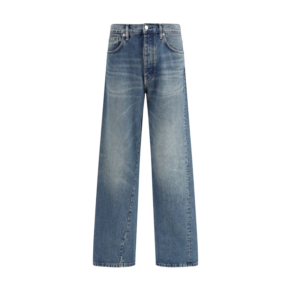 Sunflower Blue Cotton Jeans Denim | Regal Royce