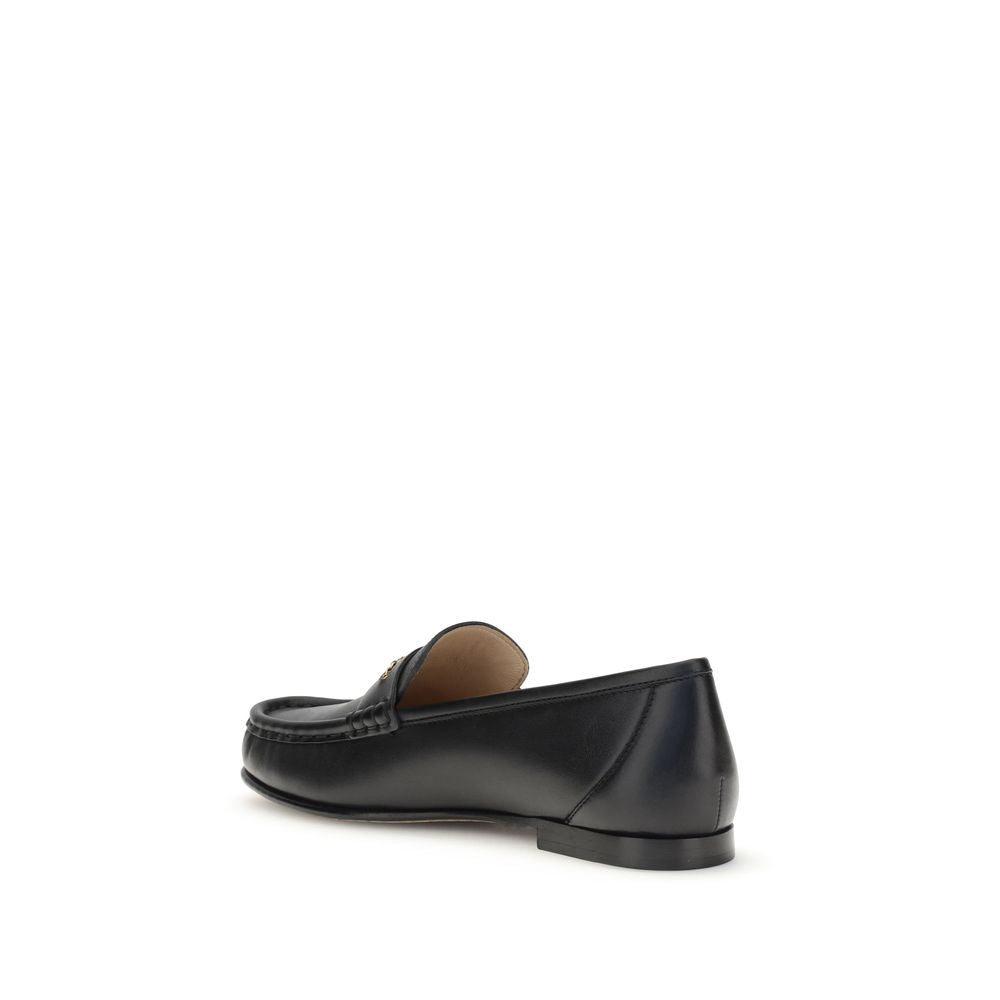 Chloé Black Calf Leather Bos Taurus Slip-On Loafers | Regal Royce