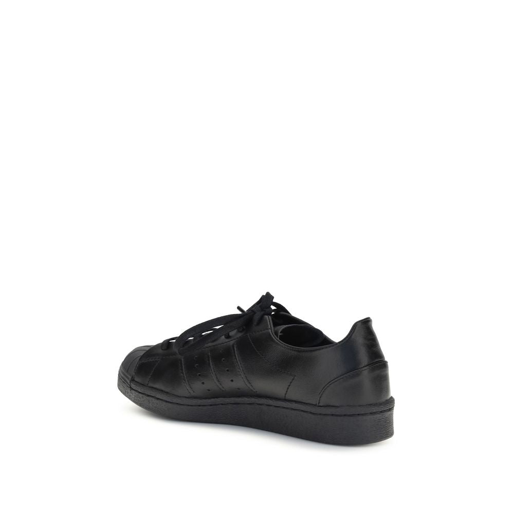 Y-3 Black Calf Leather Bos Taurus Sneakers | Regal Royce