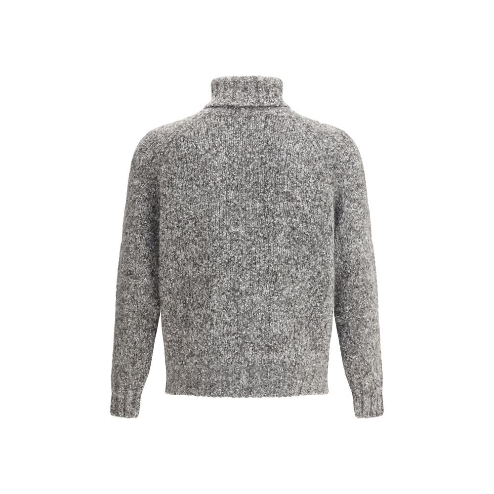 Brunello Cucinelli Gray Alpaca Vicugna Pacos Turtleneck