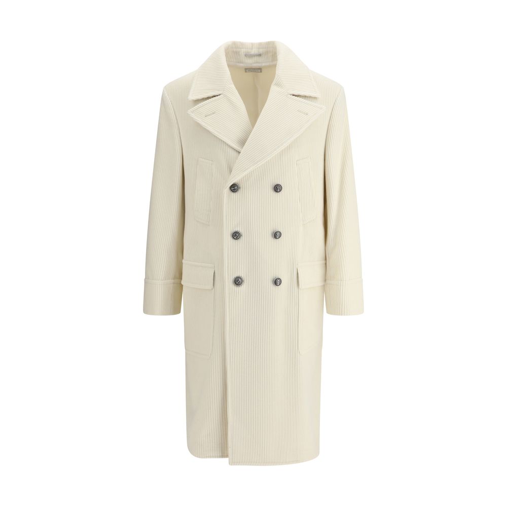 Brunello Cucinelli Cream Cashmere Coat | Regal Royce