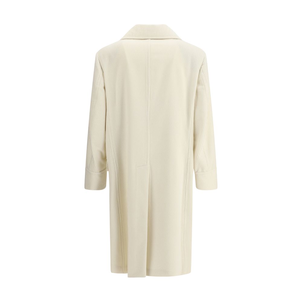 Brunello Cucinelli Cream Cashmere Coat | Regal Royce