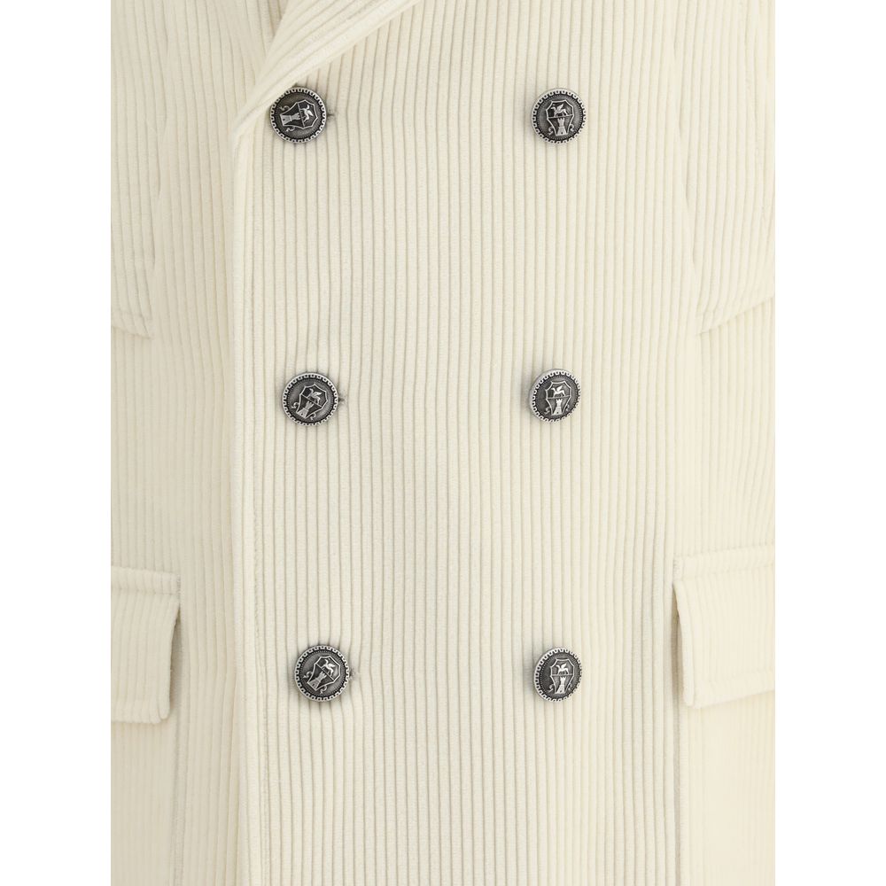 Brunello Cucinelli Cream Cashmere Coat | Regal Royce