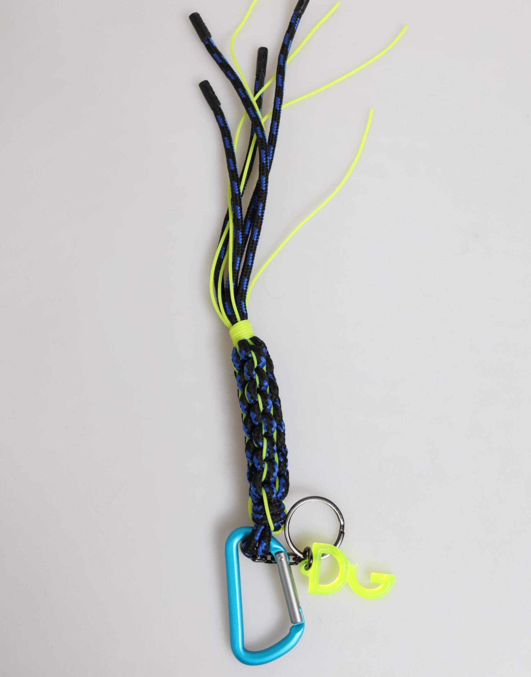 Dolce & Gabbana Multicolor Polyester Tape String DG Logo Keychain Keyring | Regal Royce