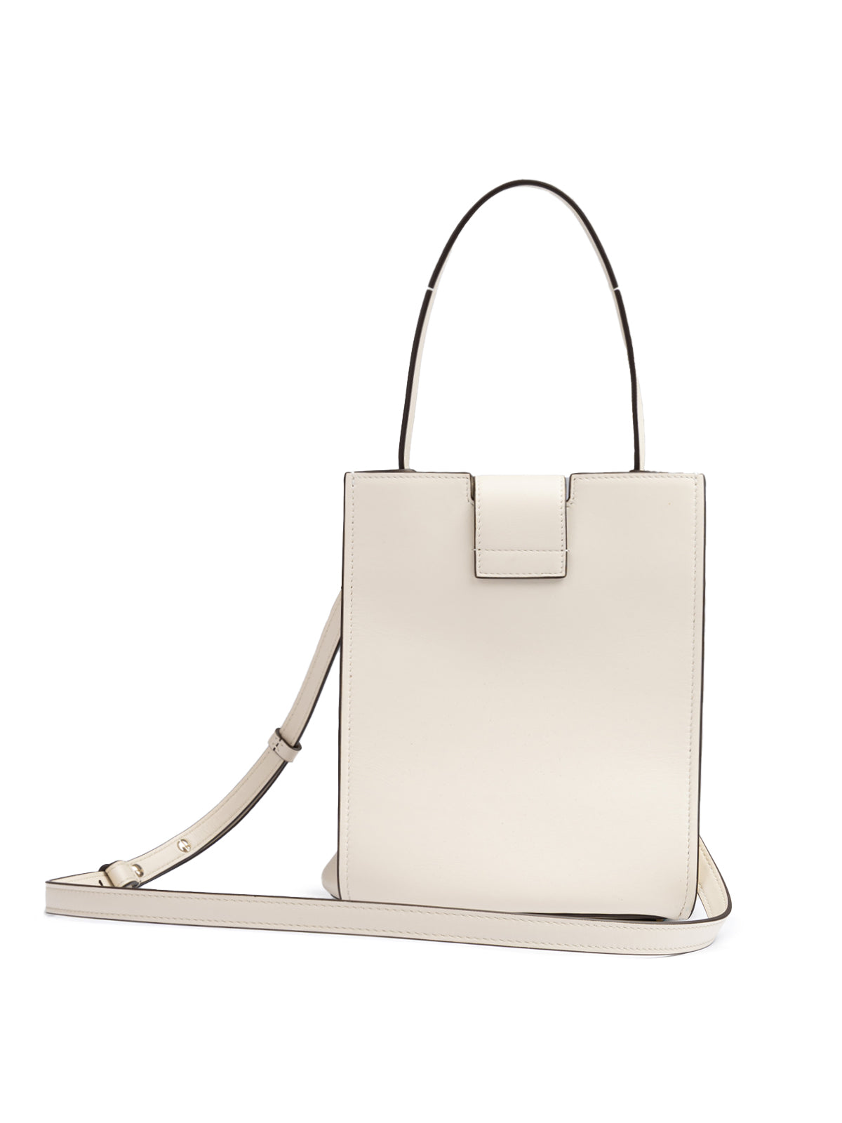 Giada White Leather Shoulder Bag | Regal Royce