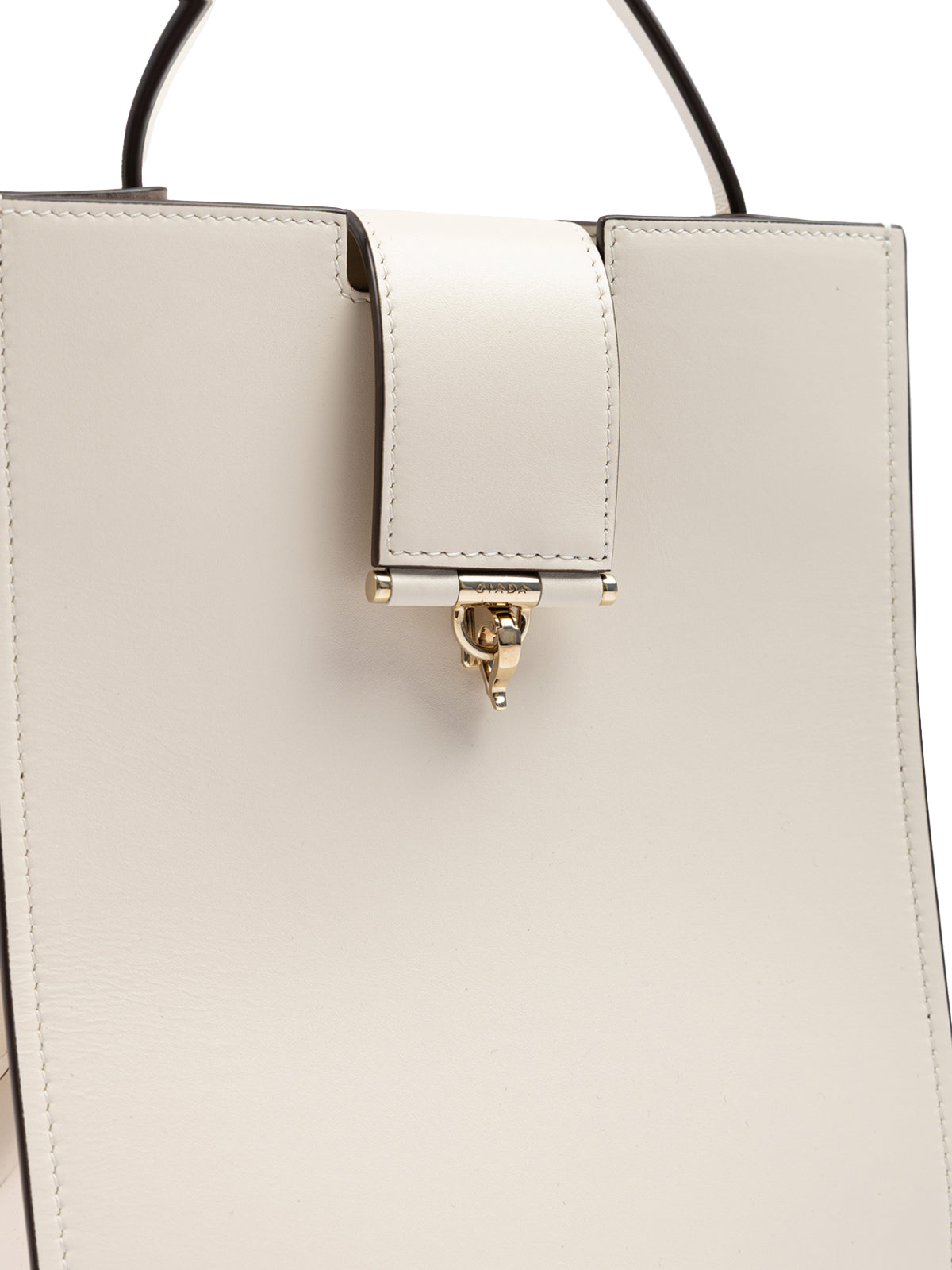 Giada White Leather Shoulder Bag | Regal Royce