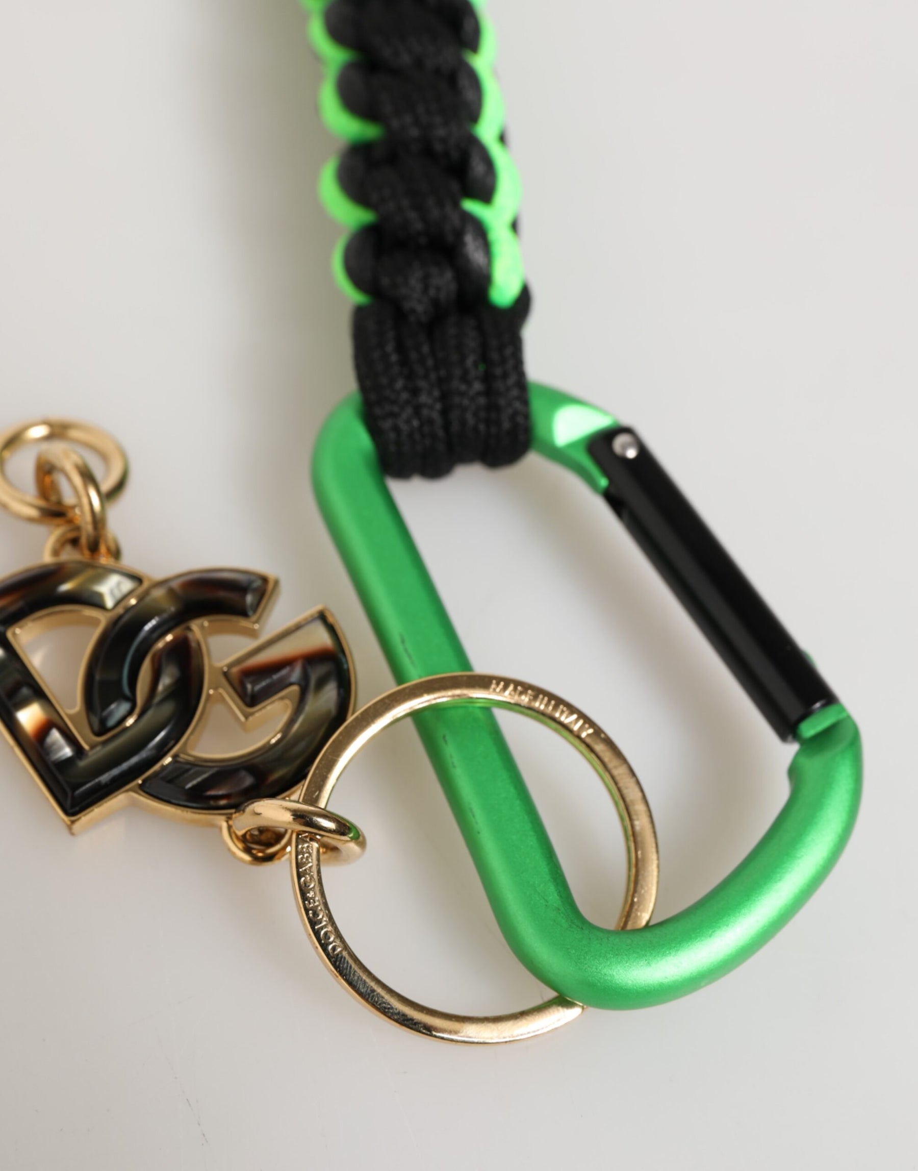 Dolce & Gabbana Multicolor Polyester Tape String DG Logo Keychain Keyring | Regal Royce