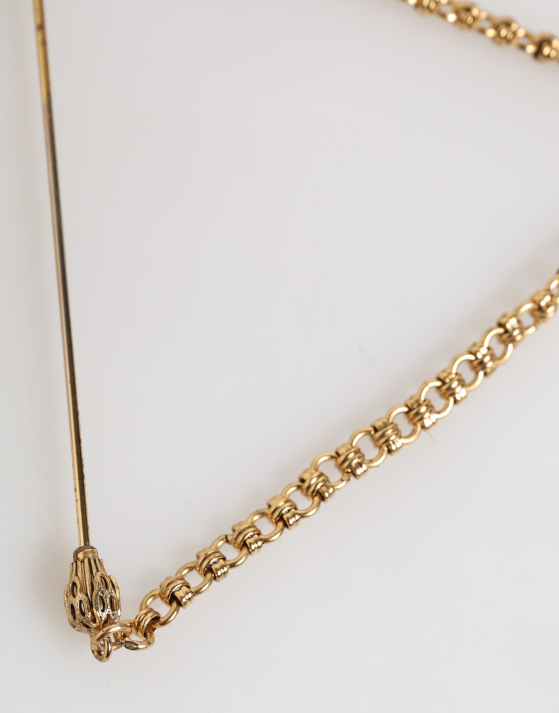 Dolce & Gabbana Lapel Pin Brass Copper Revolver Men Accessories Brooch | Regal Royce