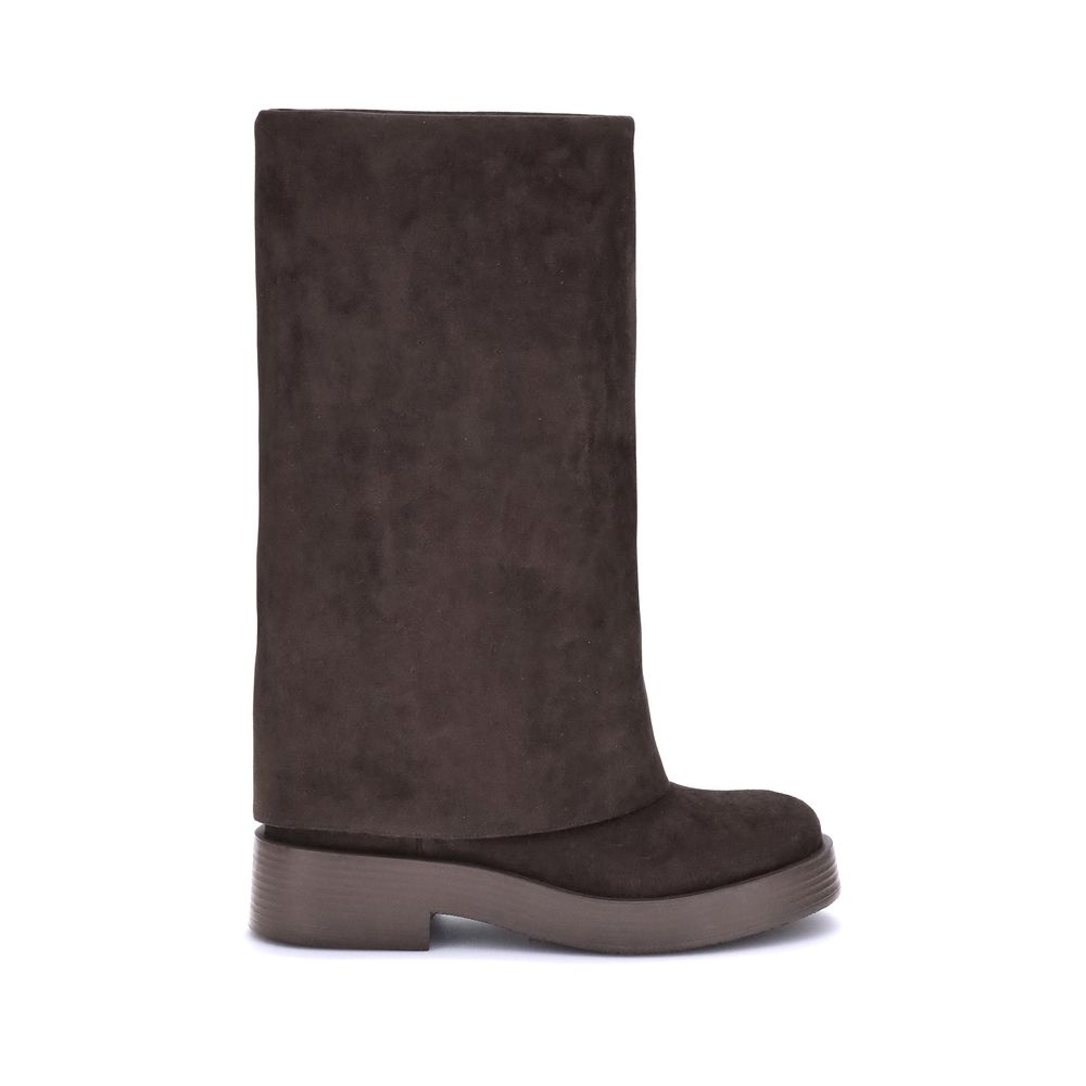 Casadei Brown Polyester Boots | Regal Royce