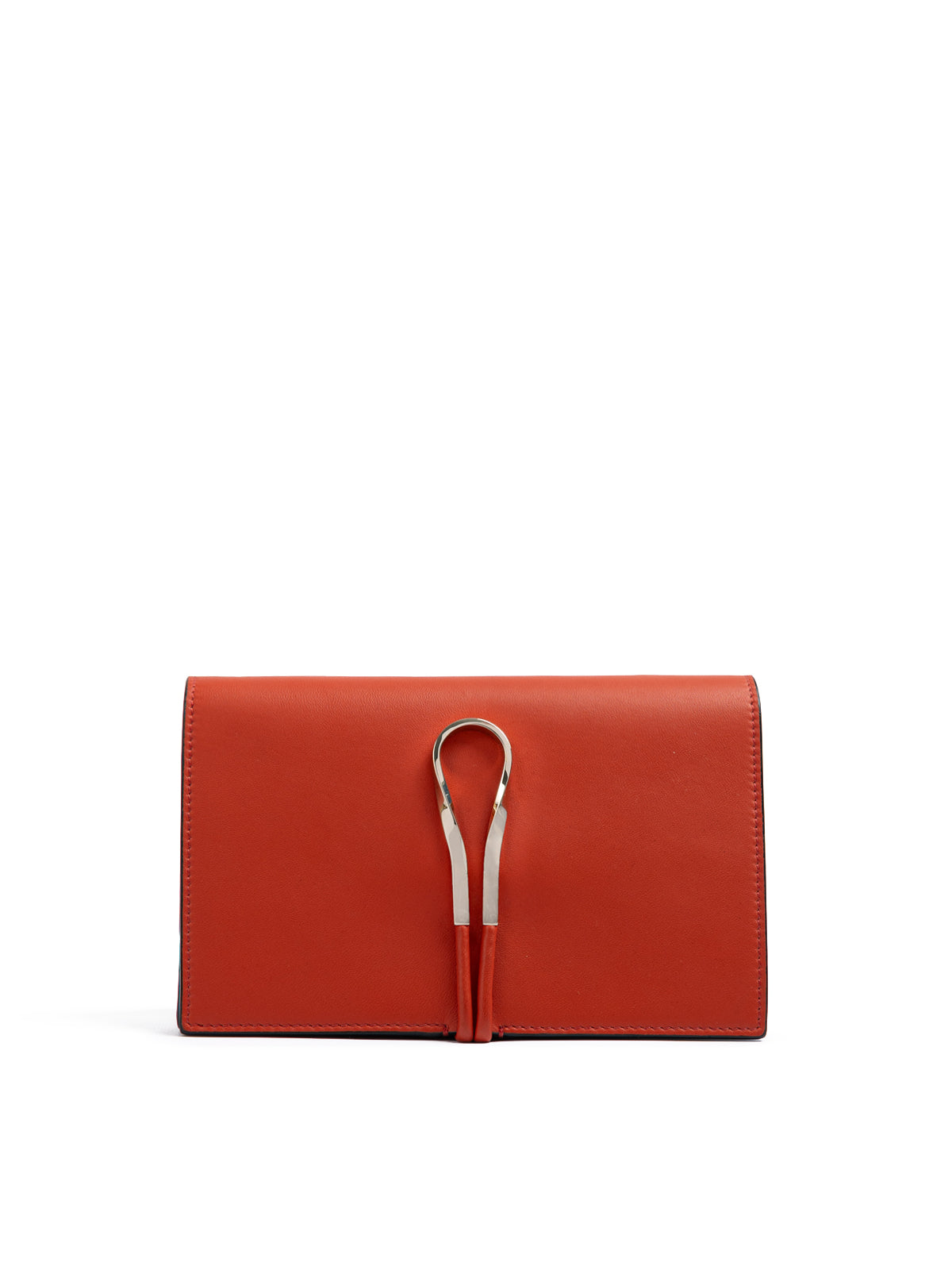 Giada Red Leather Clutch Bag | Regal Royce