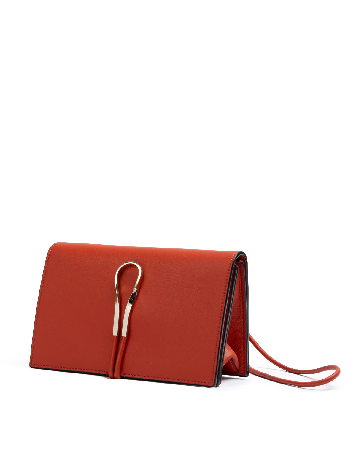 Giada Red Leather Clutch Bag | Regal Royce