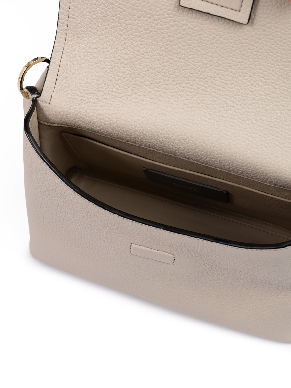 Giada Beige Grained Leather Crossbody Bag | Regal Royce
