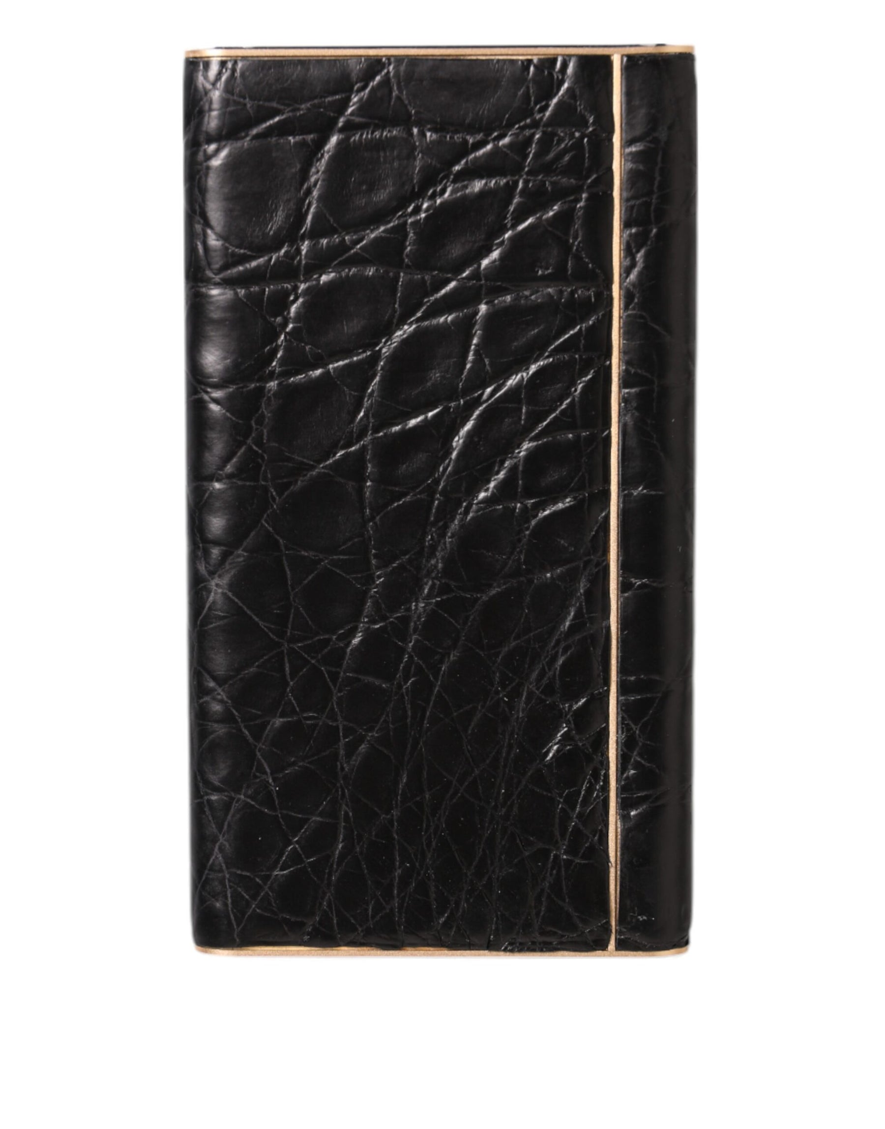 Dolce & Gabbana Black Leather Exotic Skin 3000mAh Power Bank Charger USB | Regal Royce
