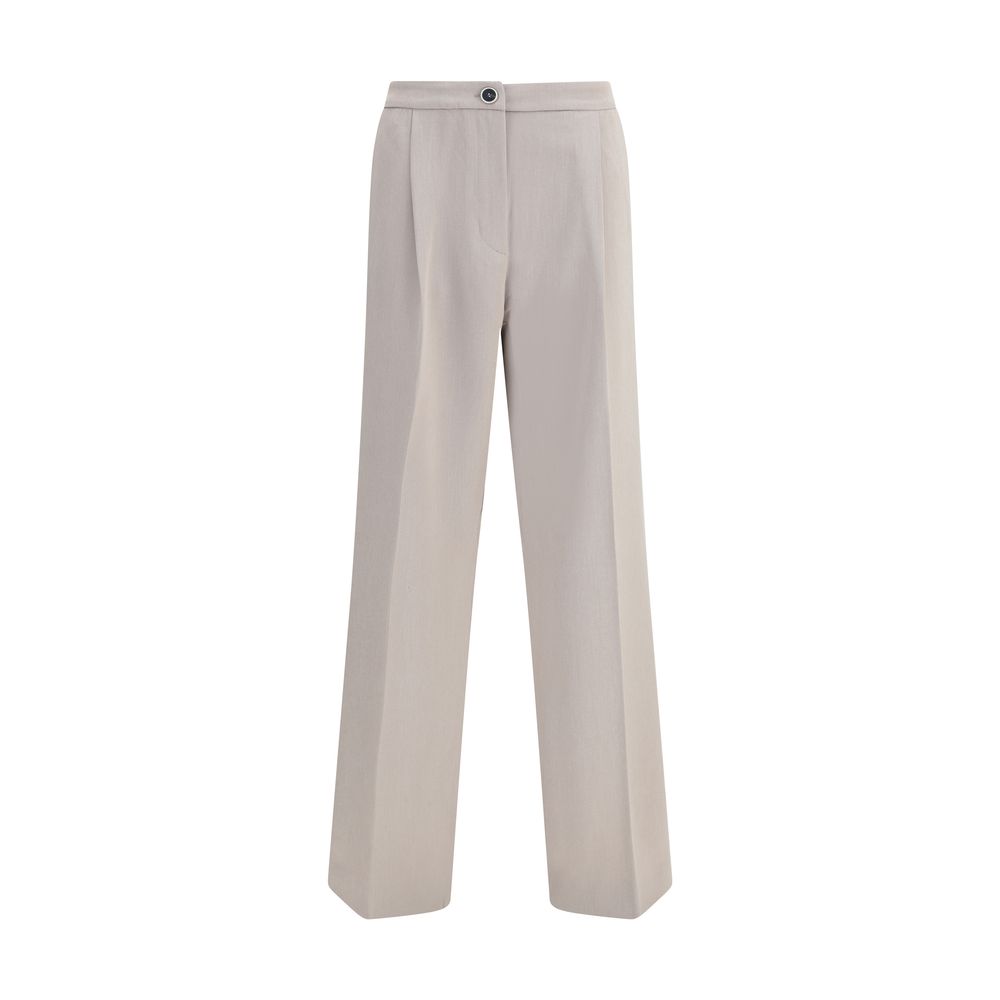 Cruna Beige Polyester Casual Pants | Regal Royce