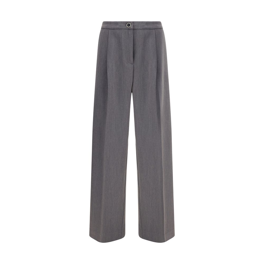Cruna Gray Polyester Casual Pants | Regal Royce
