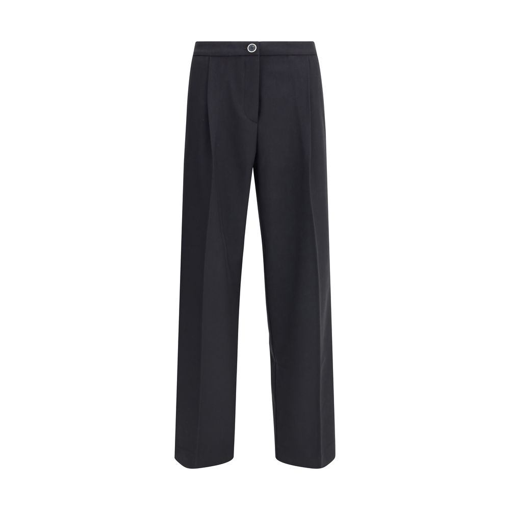 Cruna Black Polyester Casual Pants | Regal Royce