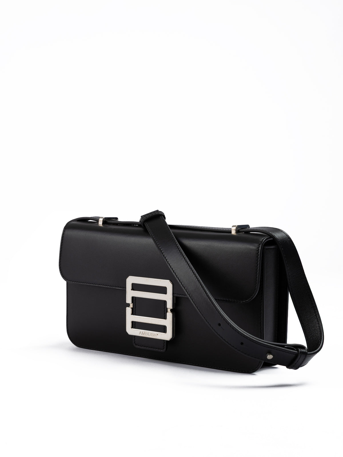 Ambush Black Leather Crossbody Bag | Regal Royce