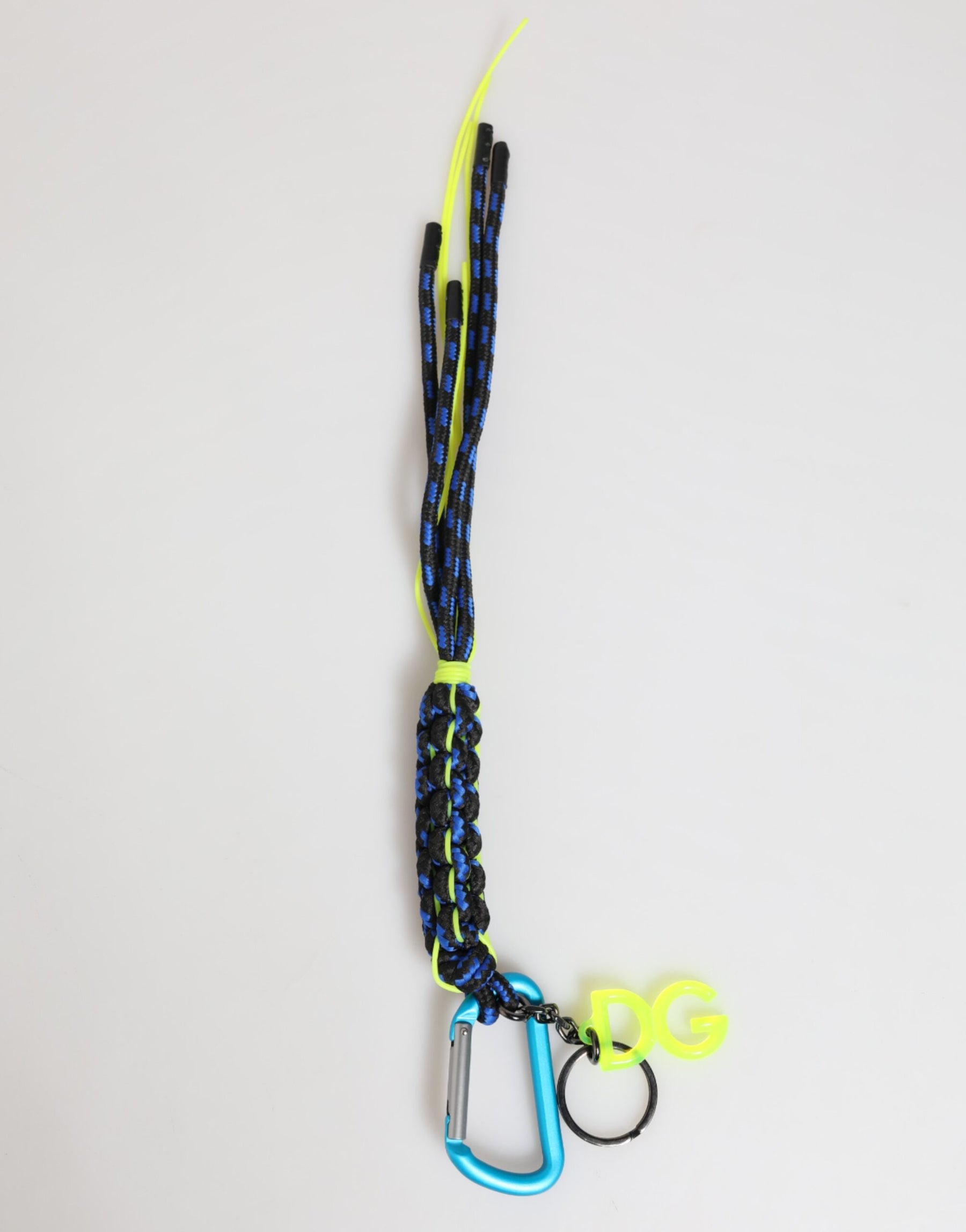 Dolce & Gabbana Multicolor Polyester Tape String DG Logo Keychain Keyring | Regal Royce