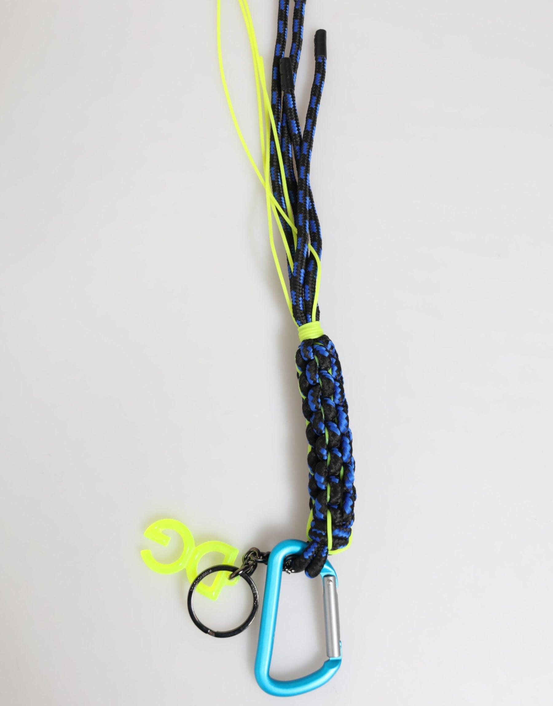 Dolce & Gabbana Multicolor Polyester Tape String DG Logo Keychain Keyring | Regal Royce