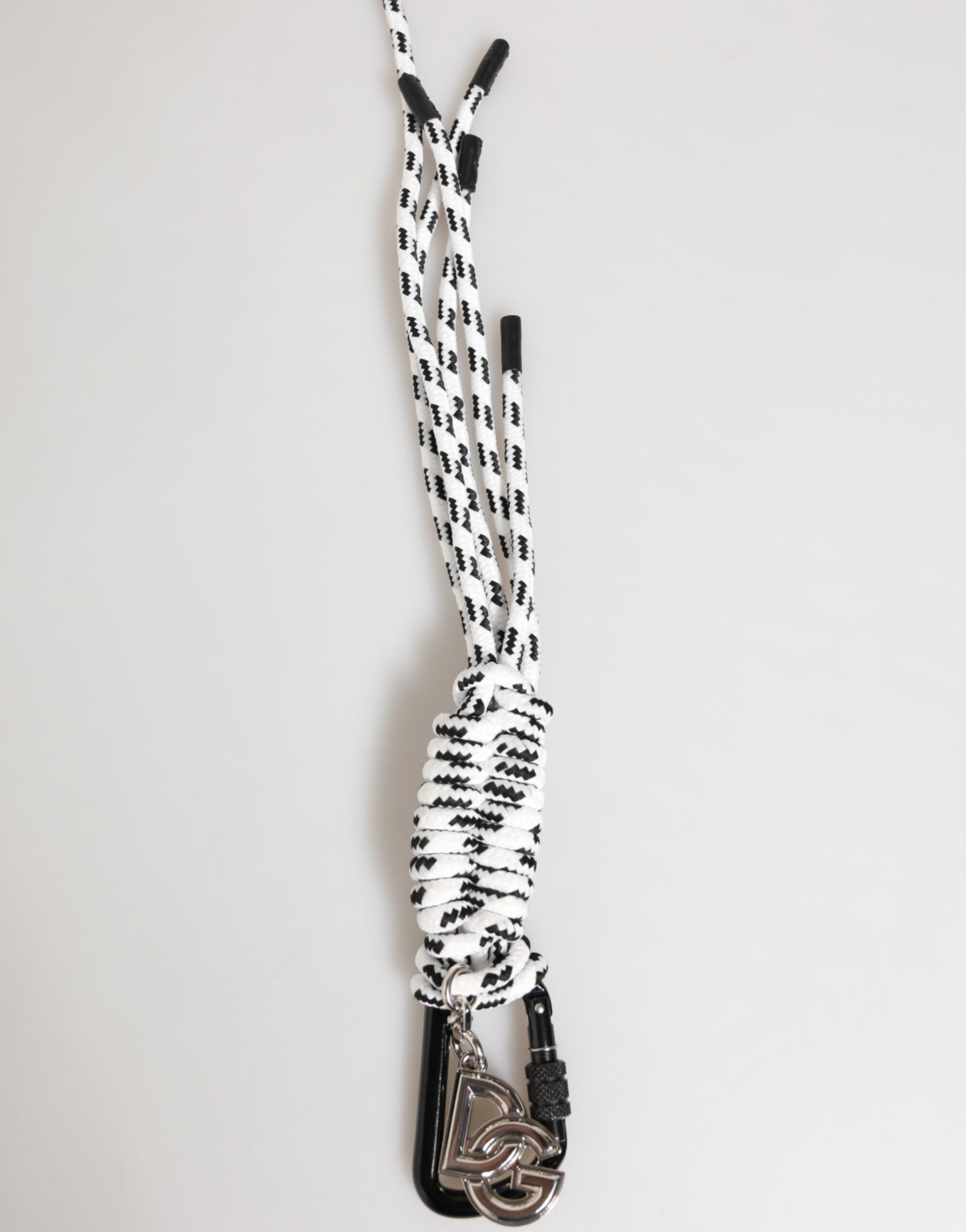 Dolce & Gabbana Multicolor Polyester Tape String DG Logo Keychain Keyring | Regal Royce