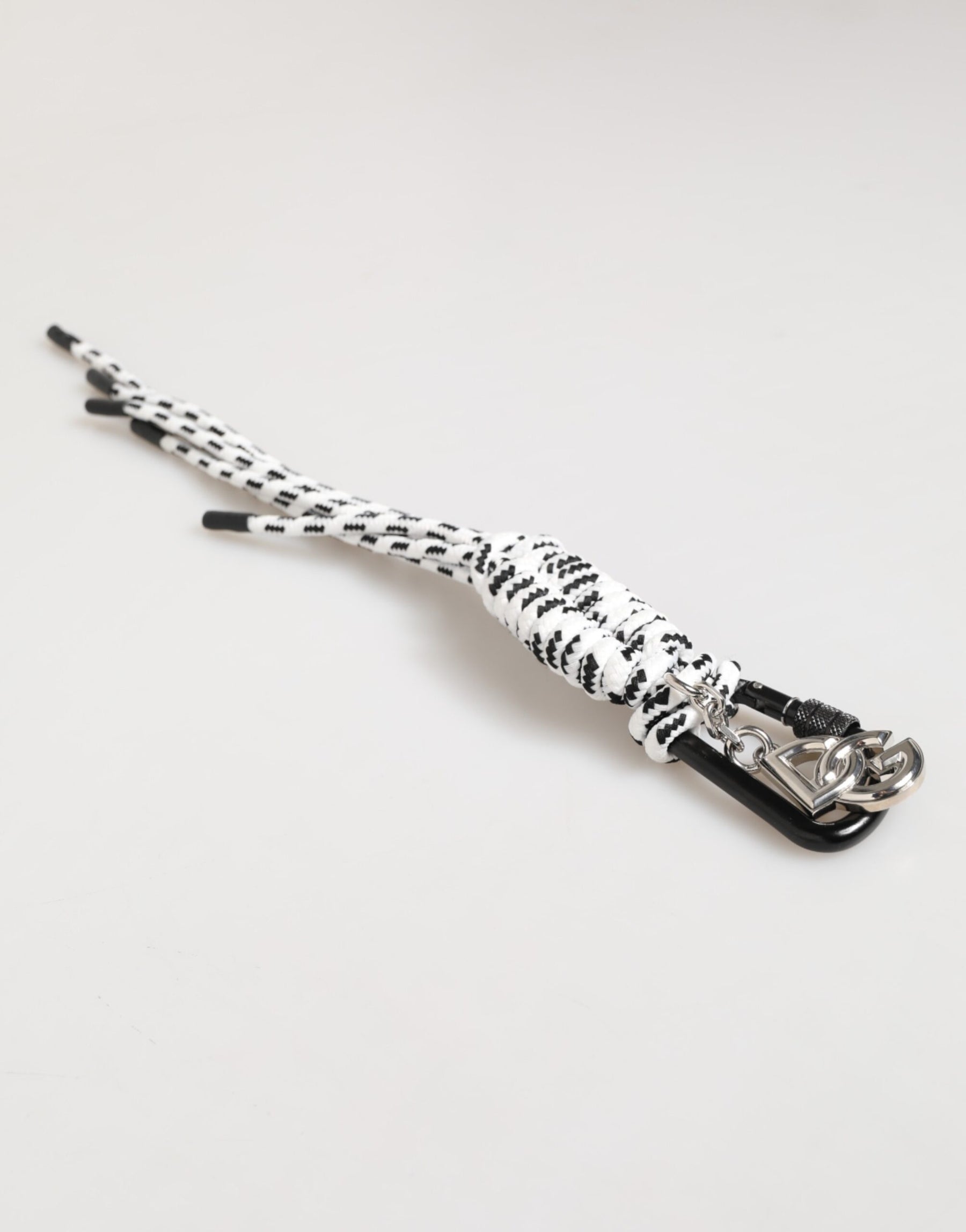 Dolce & Gabbana Multicolor Polyester Tape String DG Logo Keychain Keyring | Regal Royce