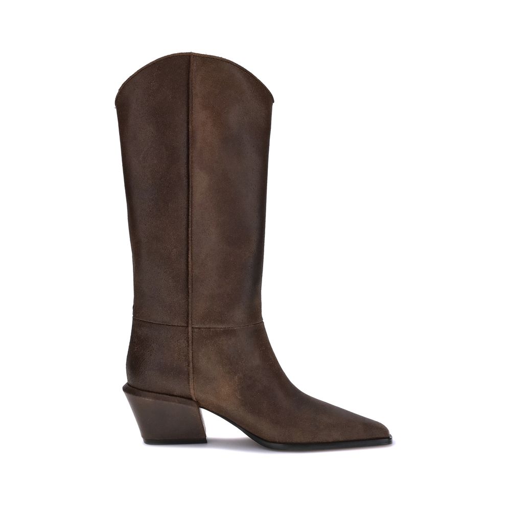 Paris Texas Brown Leather Boots | Regal Royce