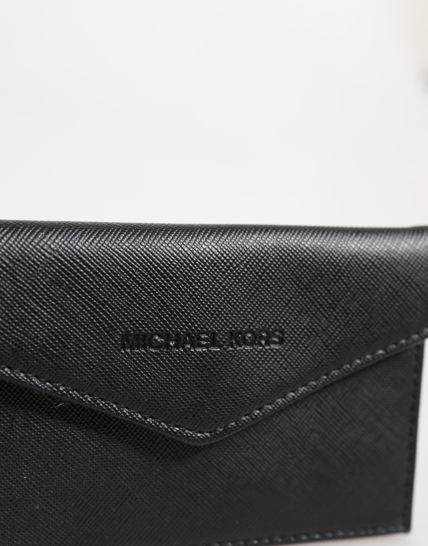 Michael Kors Black Saffiano Leather Envelope Holder Men's Accessory Wallet | Regal Royce