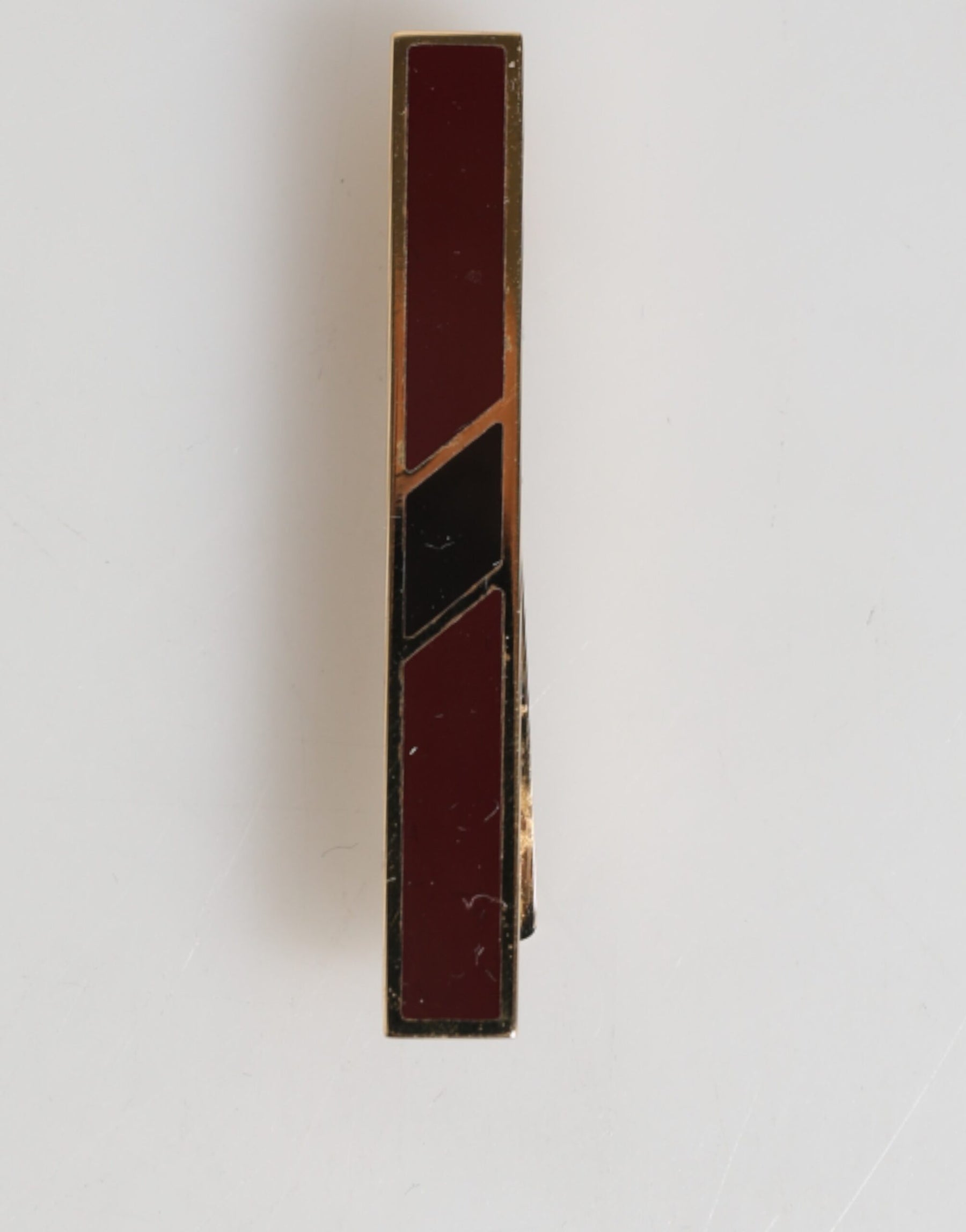 Dolce & Gabbana Multicolor Gold Tone Brass Men's Accessory Tie Clip Bar | Regal Royce