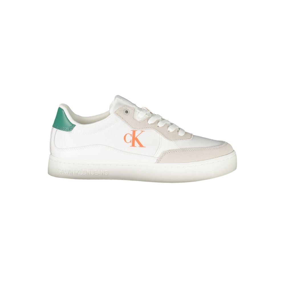 Calvin Klein Bianco Polyurethane Men Sneaker | Regal Royce