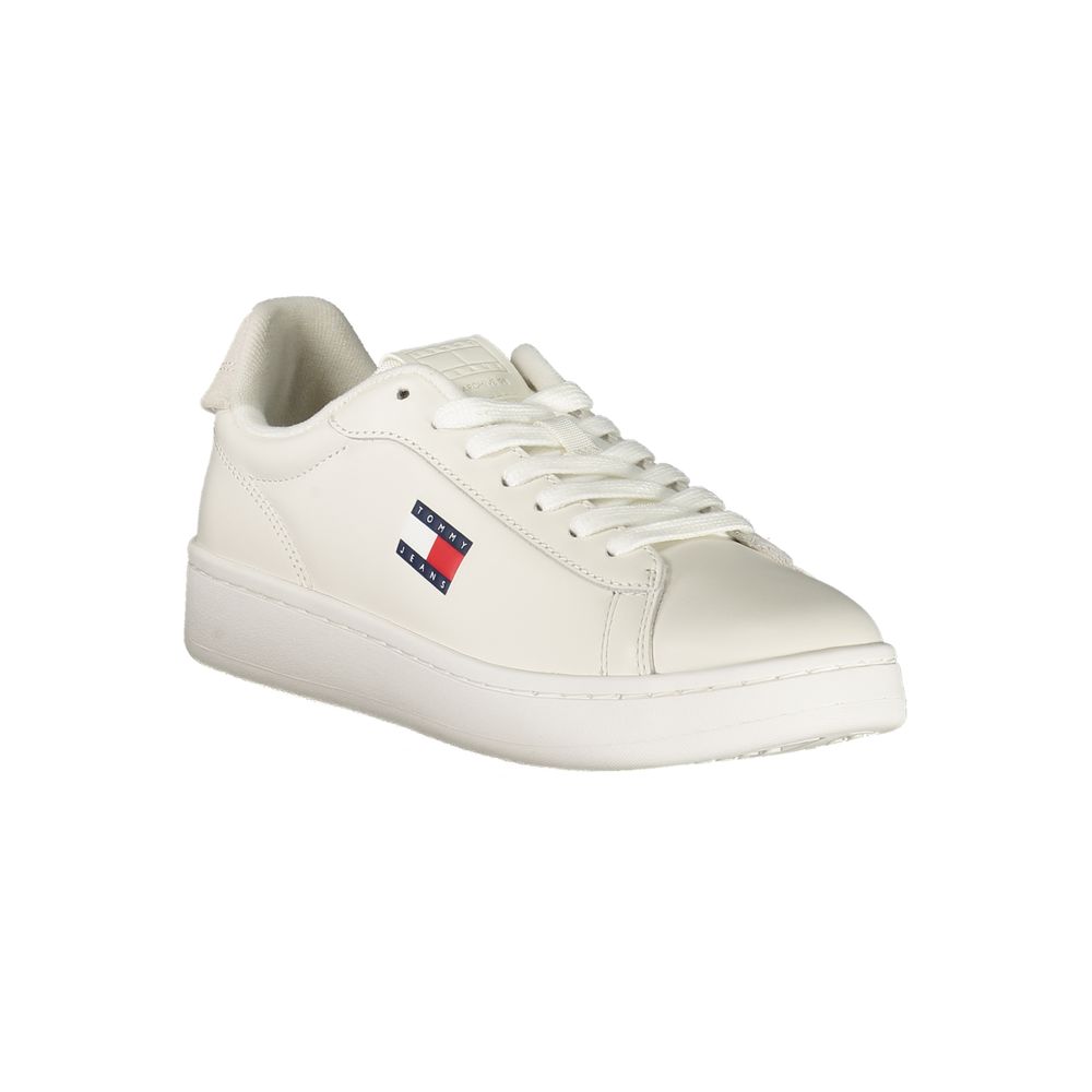 Tommy Hilfiger Bianco Polyurethane Women Sneaker | Regal Royce