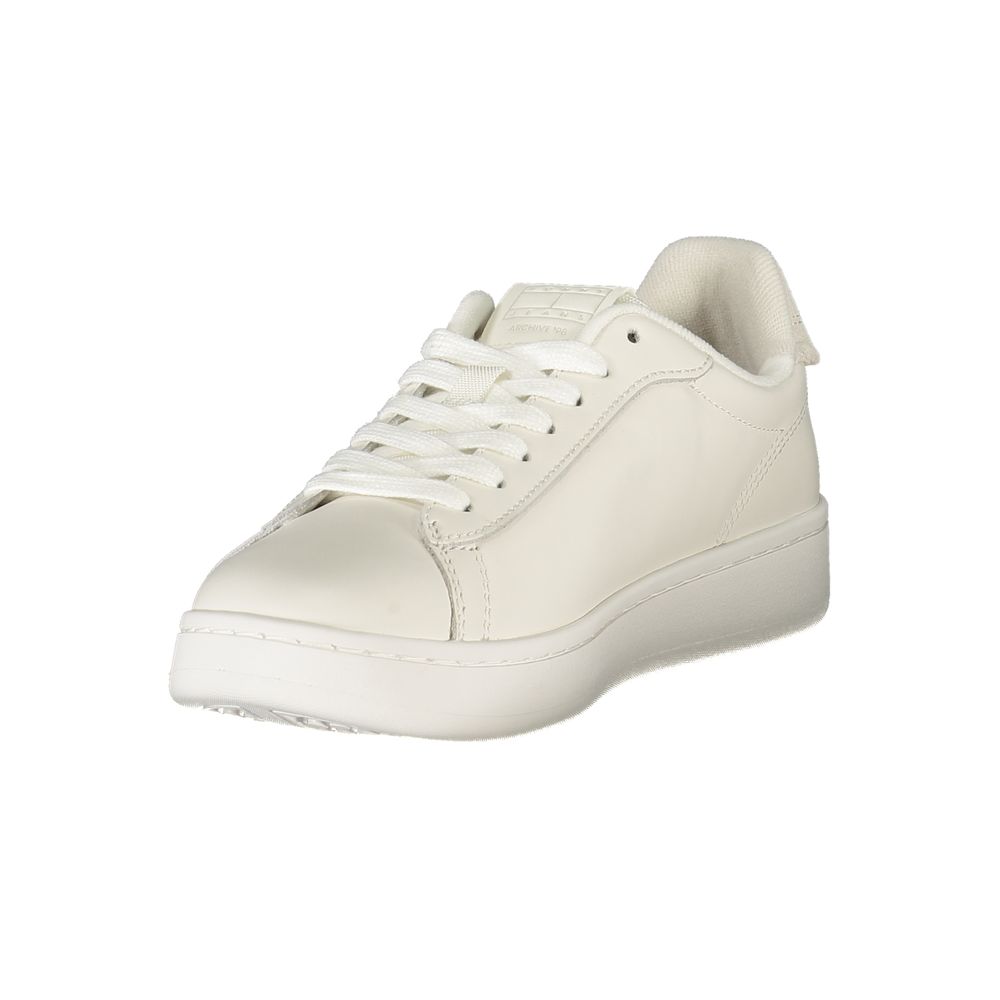 Tommy Hilfiger Bianco Polyurethane Women Sneaker | Regal Royce