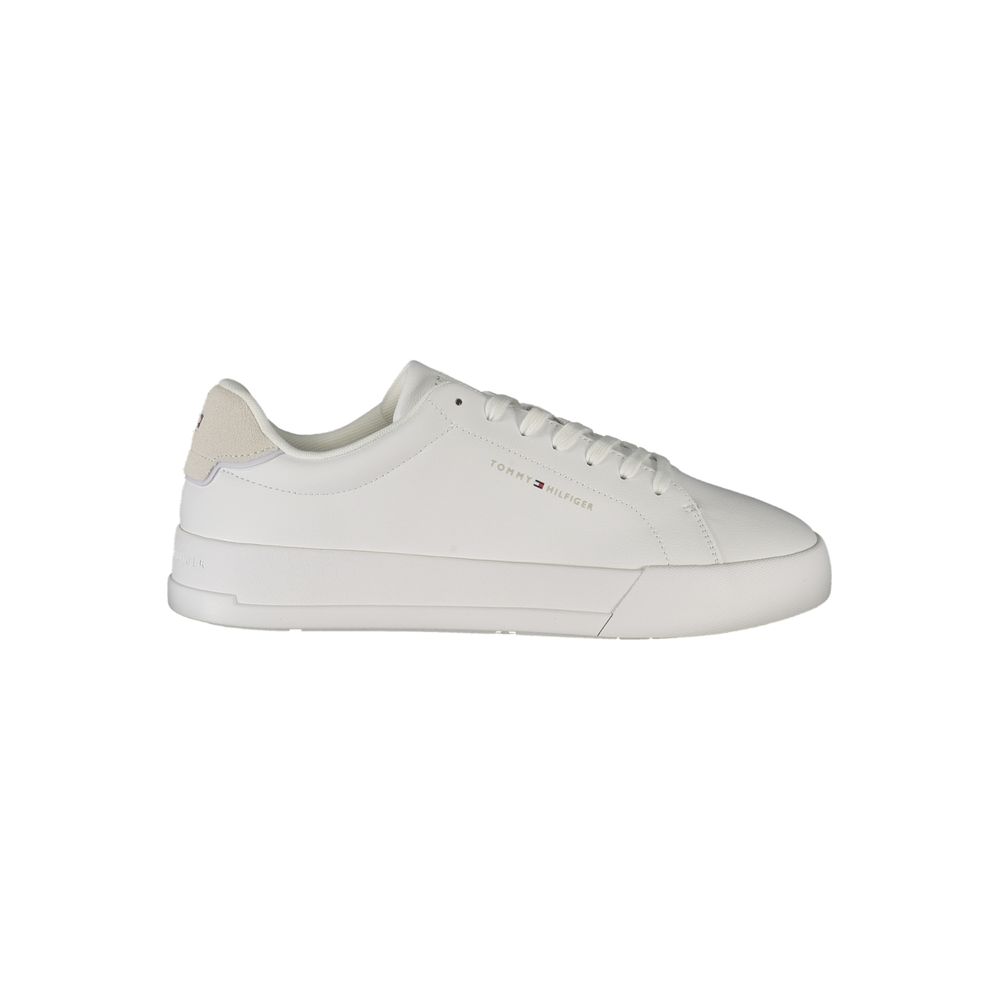 Tommy Hilfiger White Polyurethane Men Sneaker | Regal Royce