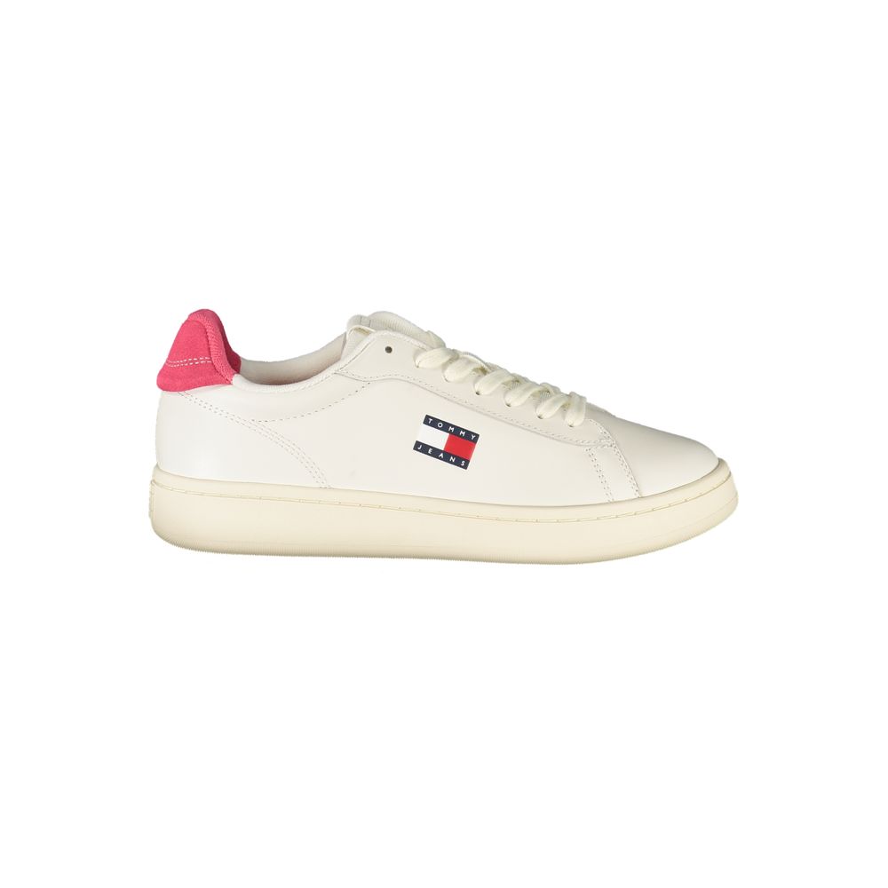 Tommy Hilfiger Bianco Polyurethane Women Sneaker | Regal Royce