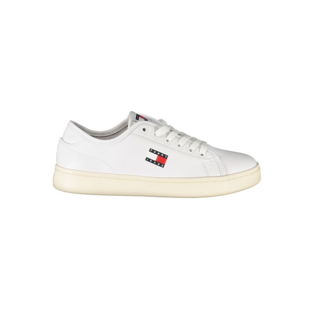 Tommy Hilfiger Bianco Polyurethane Women Sneaker | Regal Royce