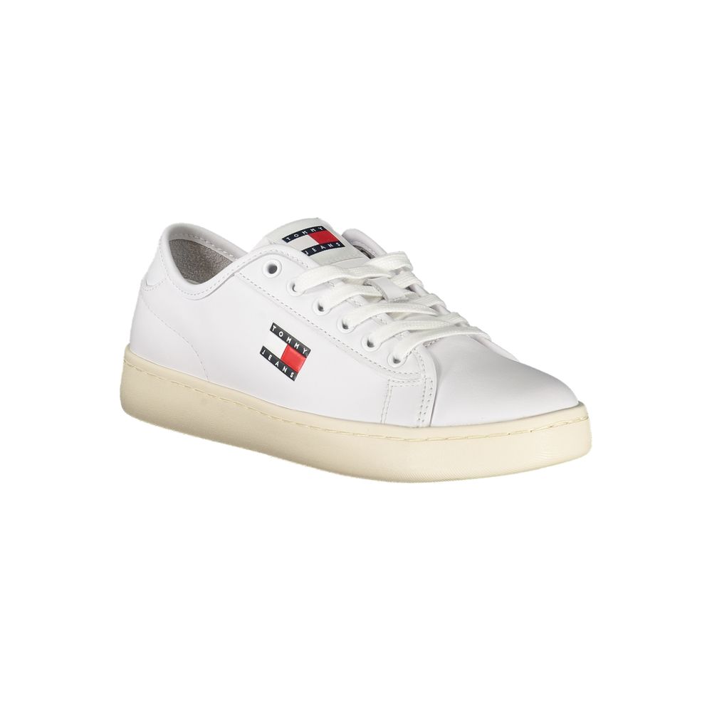Tommy Hilfiger Bianco Polyurethane Women Sneaker | Regal Royce