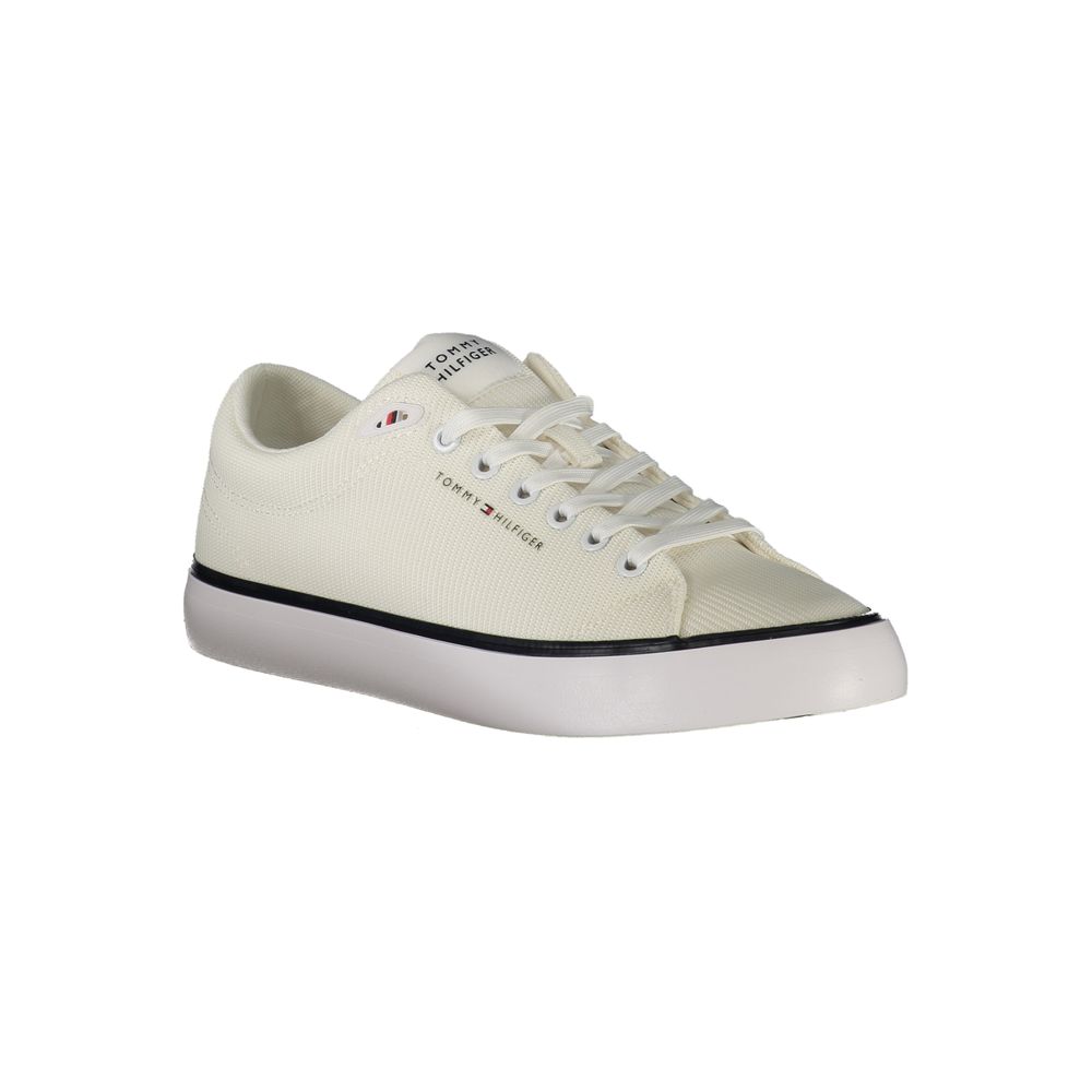 Tommy Hilfiger Bianco Polyester Men Sneaker | Regal Royce