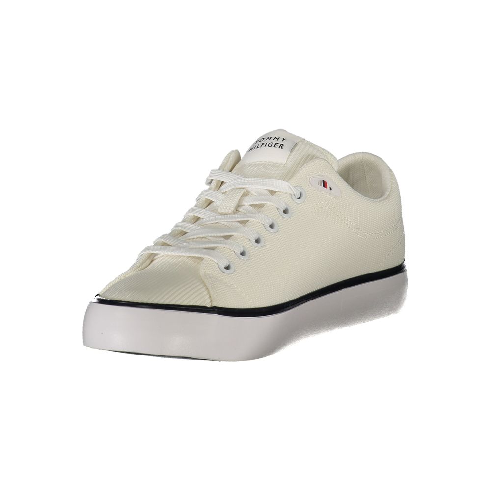 Tommy Hilfiger Bianco Polyester Men Sneaker | Regal Royce
