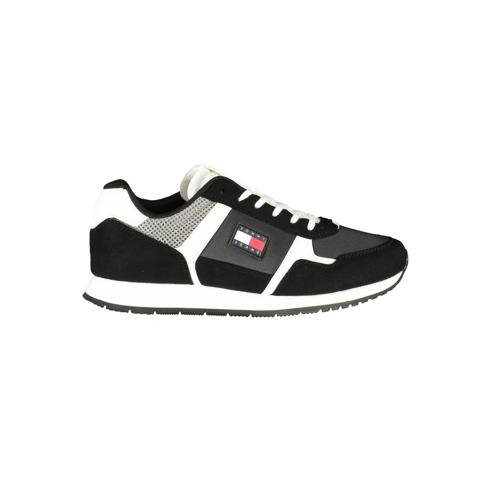 Tommy Hilfiger Black Polyurethane Men Sneaker | Regal Royce