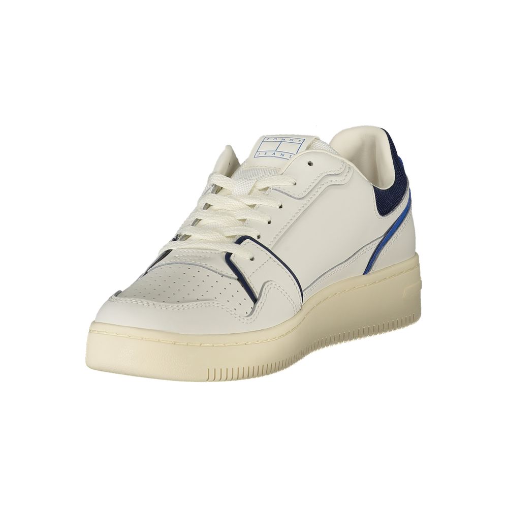 Tommy Hilfiger White Leather Men Sneaker | Regal Royce