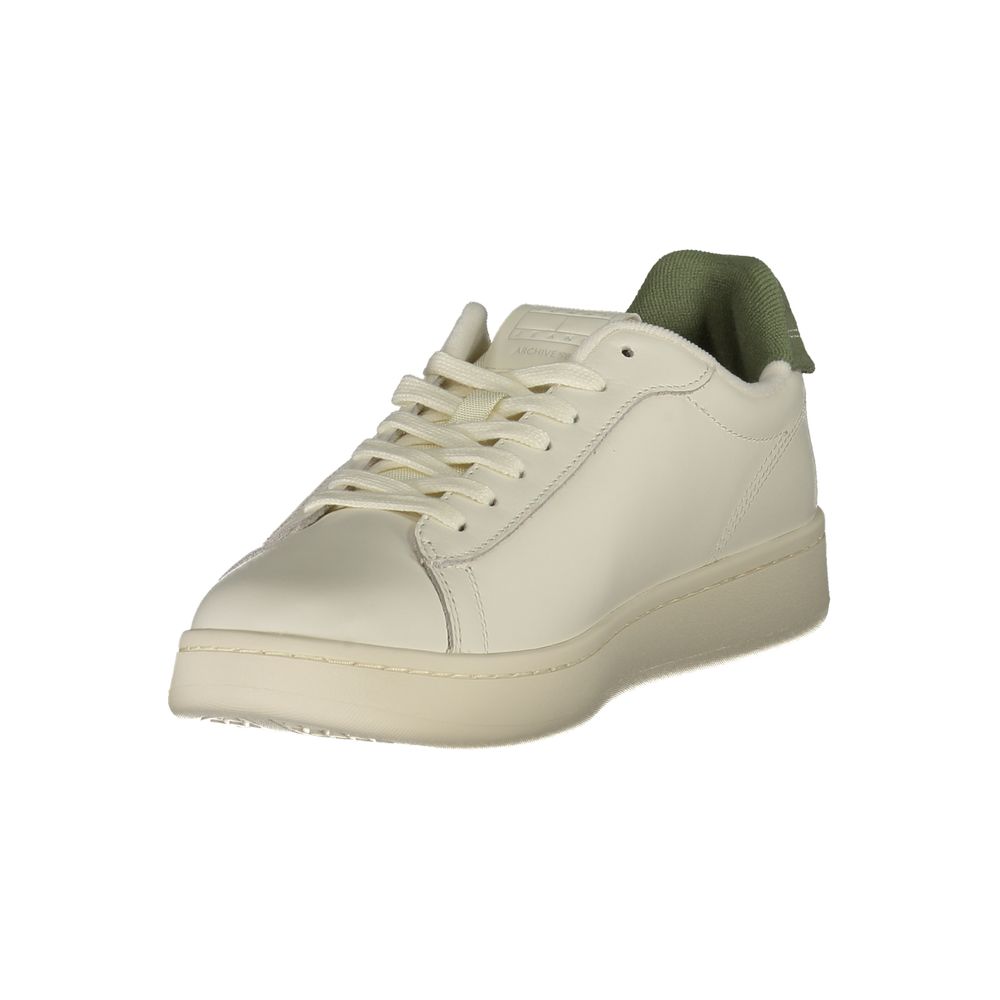 Tommy Hilfiger White Leather Men Sneaker | Regal Royce