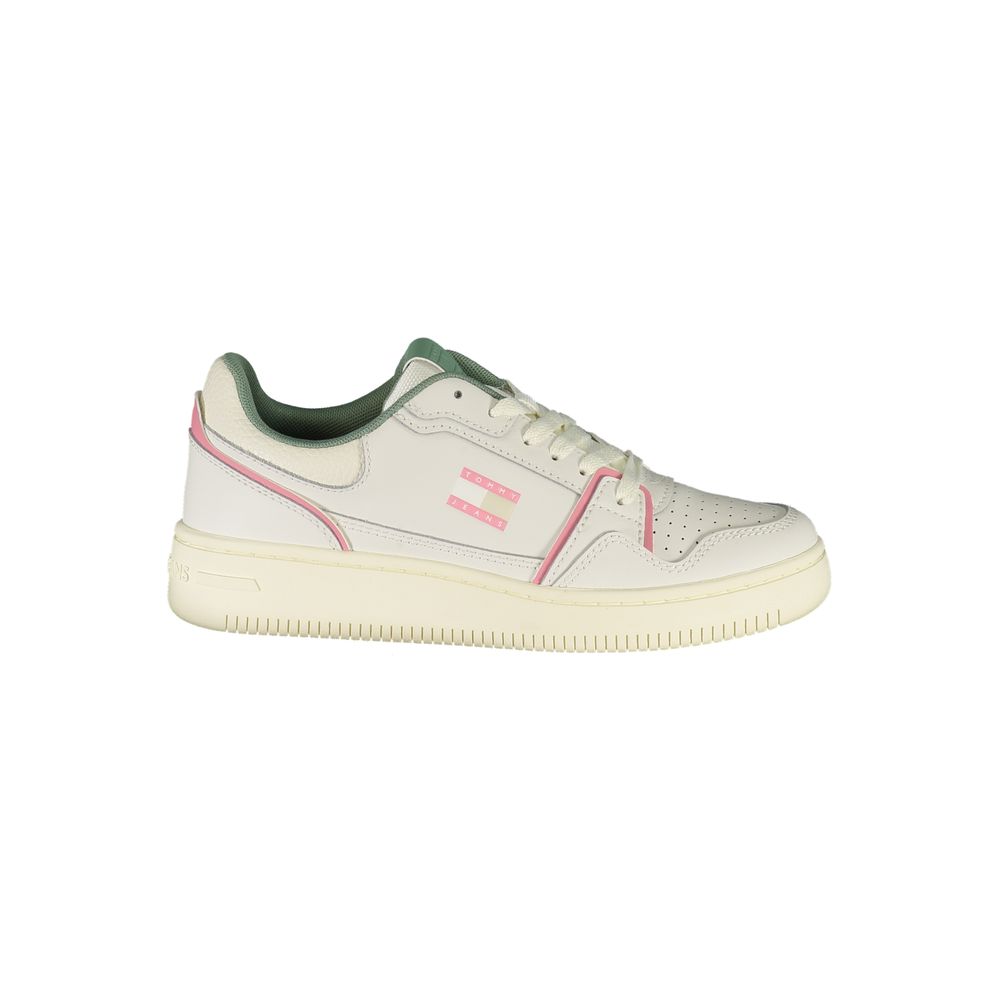 Tommy Hilfiger White Leather Women Sneaker | Regal Royce