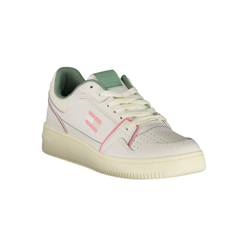 Tommy Hilfiger White Leather Women Sneaker | Regal Royce