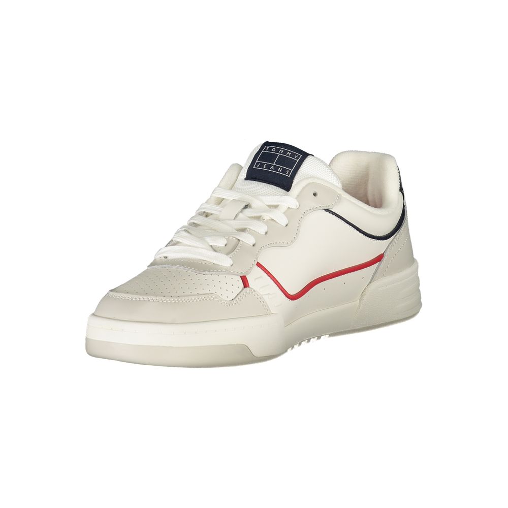 Tommy Hilfiger White Leather Men Sneaker | Regal Royce