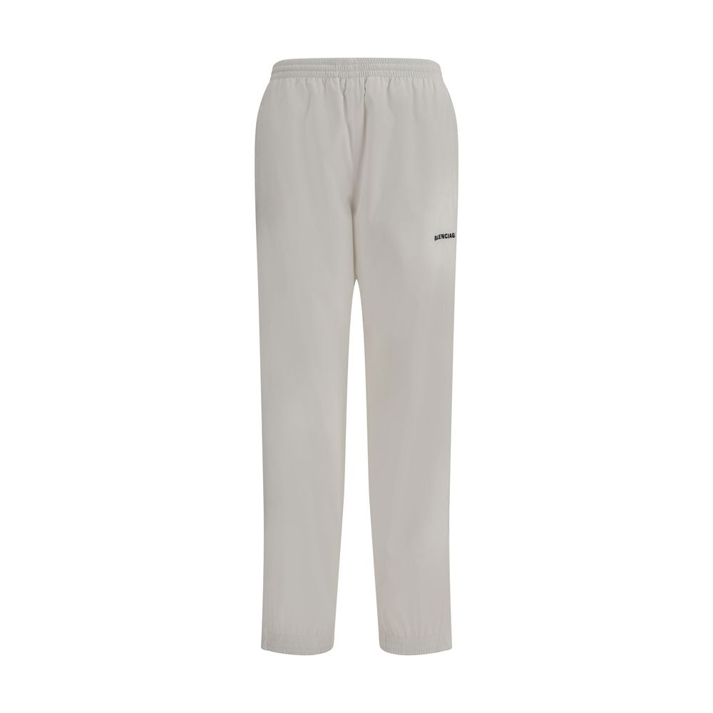 Balenciaga White Polyester Joggers (Workout Pants) | Regal Royce